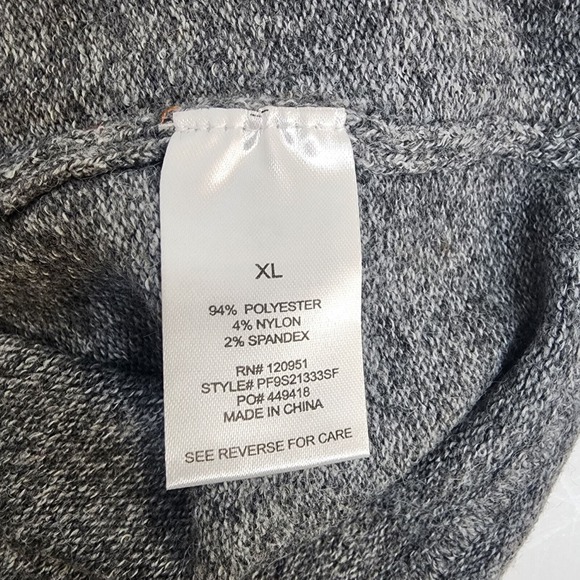 Pinque Sweater Colorblock Rust Cream Mustard Grey Crew Neck Womens XL NEW - Picture 5 of 6